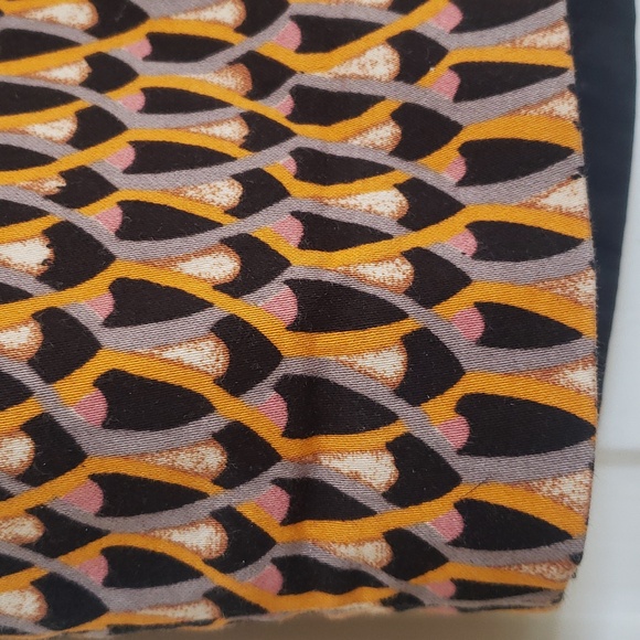 MOSSIMO Pencil Skirt Black Brown Gray Orange Pink Art Deco - Picture 6 of 12